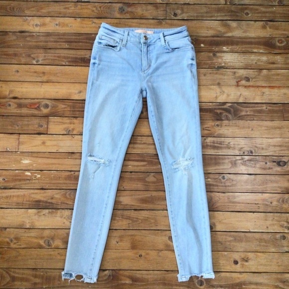 JOES jeans denim The mid rise skinny ankle ripped distressed size 25 faded blue - Picture 3 of 14